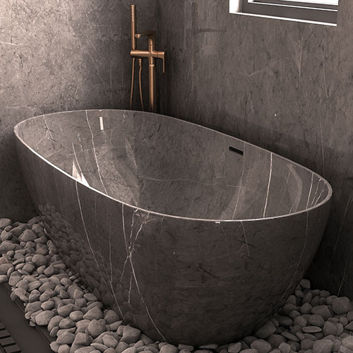Pietra Grey Marble Bath